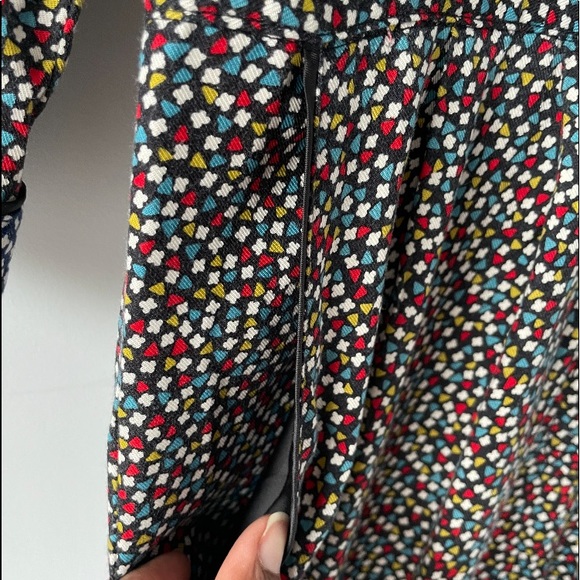 Anthropologie Ett Twa Christene silkin jumpsuit size 4petite mixed print - Picture 7 of 14